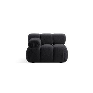 Module gauche en bouclé graphite