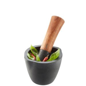 Mortier en fonte - Mini Fonte Noir 7x9x9 cm