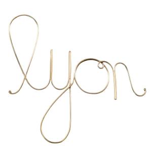 Mot fil de laiton ''lyon'' métal doré vieilli 0.1 x 15