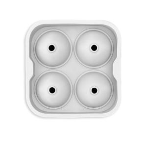 Moule à glaçons sphériques en silicone  12x5cm Blanc