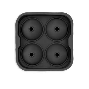 Moule à glaçons sphériques en silicone  12x5cm Noir