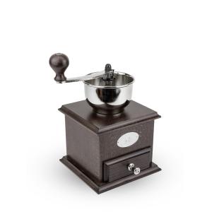 Moulin à café manuel en bois couleur chocolat 21cm