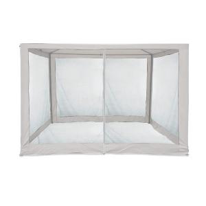 Moustiquaire blanche en polyester pour gazebo 3x3