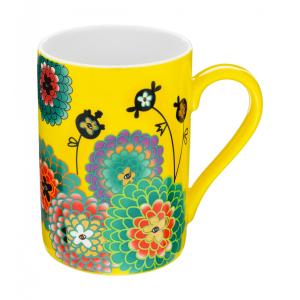 Mug 30 cl  jaune porcelaine de chine 7 x 0 x 10 cm