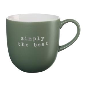 Mug 350ml simply the best en céramique vert