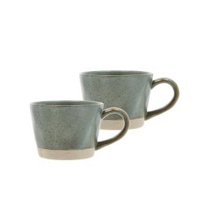 Mug avec anse en porcelaine vert