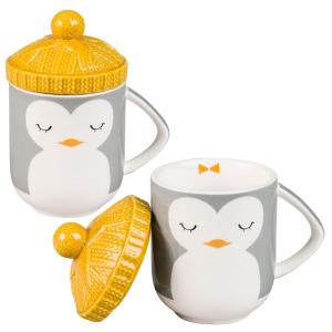 Mug chapeau pingouin en céramique