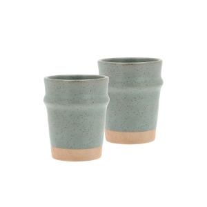 Mug en porcelaine vert