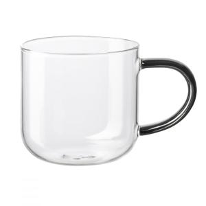 Mug en verre anse grise 400ml