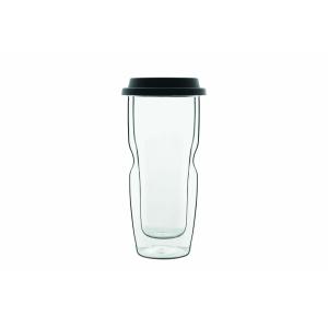 Mug en Verre double paroi, transparent, 46 cl