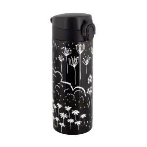 Mug isotherme 30 cl  noir/blanc ABS 6 x 6 x 19 cm