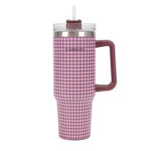 Mug isotherme avec paille acier inoxydable 1,18 litres Bord…