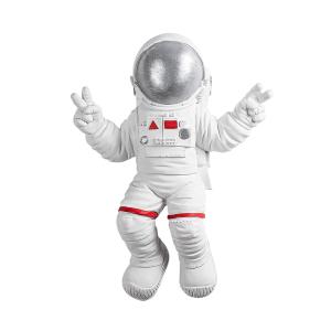 Murale astronaute akers l35xh47cm blanc et gris