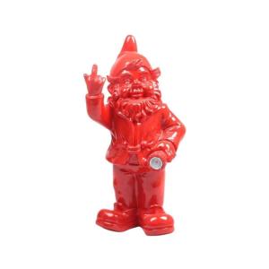 Nain de jardin en résine f*ck avec éclairage solaire 16 x 1…