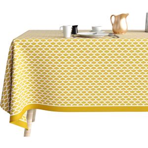 Nappe Coton Anti Tache 140x200 Palma Ocre