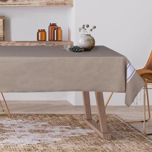 Nappe coton beige sable 150x250