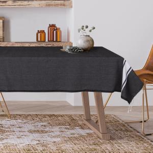 Nappe coton noir 150x250