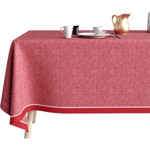 Nappe coton rouge 140x200 cm