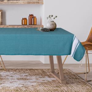 Nappe coton vert canard 150x250