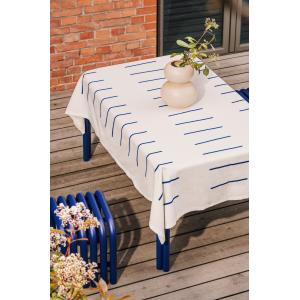 Nappe en coton et lin, myrtille, 140x250 cm