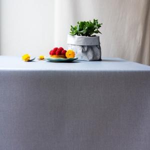Nappe enduite rectangle 160 x 200 cm grise