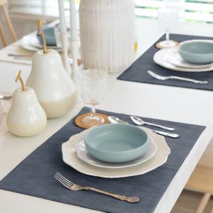 Nappe individuelle bleu (2) 50x40 cm