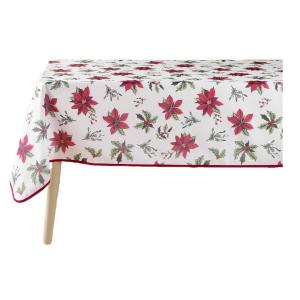 Nappe rectangle antitache Amaryllis multicolore 150 x 300 cm