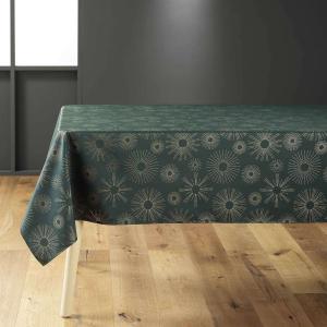 Nappe rectangle antitache feux d'artifice vert 150 x 240 cm