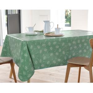 Nappe rectangulaire vert en à motifs 138x160