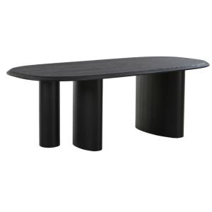 NEVADA- Table à manger 6/8 personnes 210 cm frêne noir