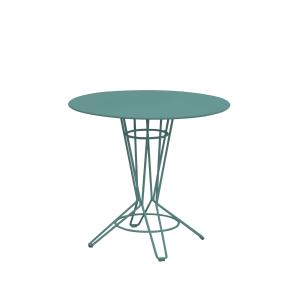 NOSTRUM - Table rond en acier vert émeraude D80