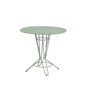 NOSTRUM - Table rond en acier vert pastel D80