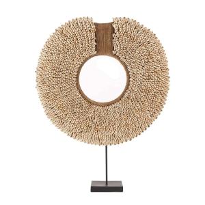 Objet décoratif en coquillages naturel H48 cm