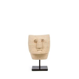 Objet décoratif Grès Marron 8x8x13cm