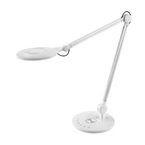 Office - Lampe de table en métal blanc brillant, h 50 cm d…