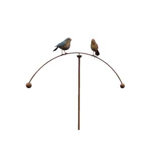 Oiseaux balancier en métal marron 61 x 12 x 111 cm