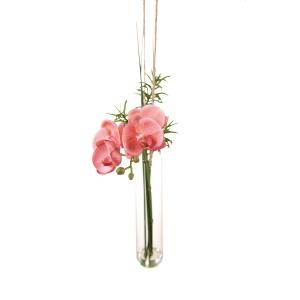 Orchidée à suspendre artificielle rose H43