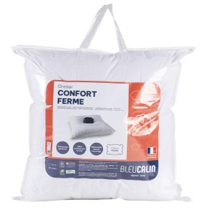 Oreiller ferme en polyester recyclé blanc 60x60