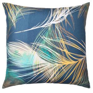 Oreiller médium en polyester bleu 60x60cm