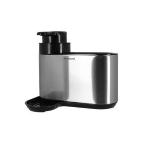 Organisateur d'évier et porte savon en acier inoxydable