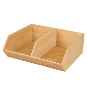 Organisateur empilable double en bambou l. 31 x l. 35 x h.…