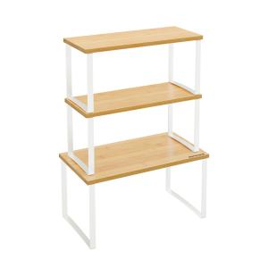 Organisateurs d'armoire de cuisine lot de 3 empilables blan…