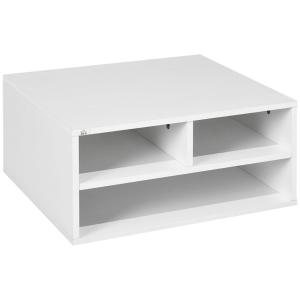 Organiseur de bureau avec 3 compartiments en bois blanc