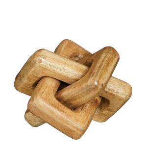 Ornement en bois de manguier marron H19