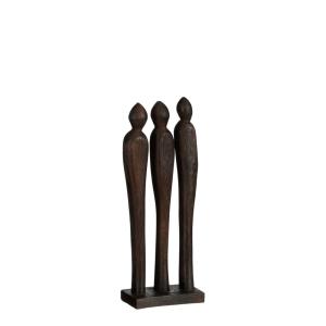 Ornement sur pied en bois de manguier noir H35