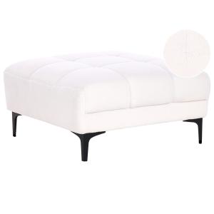 Ottoman bouclé blanc