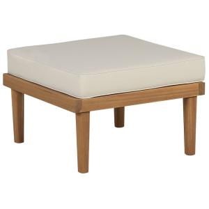 Ottoman d'extérieur bois d'acacia marron