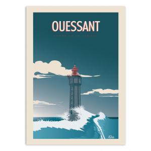 OUESSANT - TURO - Affiche d'art 30 x 40 cm