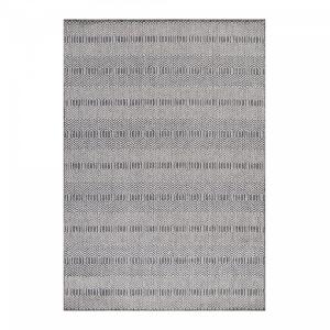 OVA - Tapis Extérieur,Intérieur Tissé Plat - Gris & Crème 6…