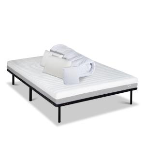 Pack  160x200 cm  Matelas Mousse HD   Sommier Métal   Acces…